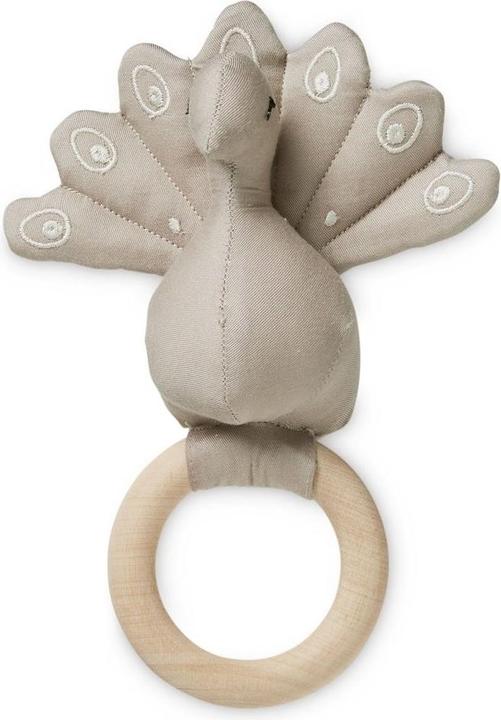 Actual product image Cam Cam Copenhagen Rattle grasping toy peacock