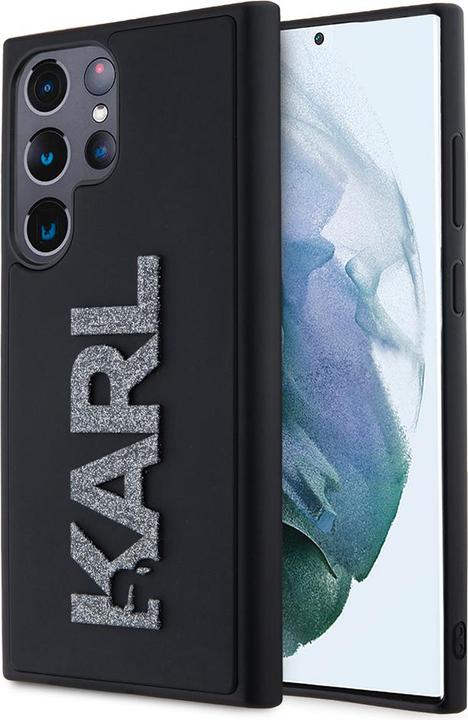 Produktbild Karl Lagerfeld KLHCS23L3DMBKCK S23 Ultra S918 czarny/black hardcase 3D Rubber Glitter Logo (Samsung Galaxy S23 Ultra)