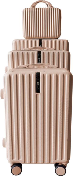 NTK-Collection Kofferset Leandra 4-teilig (115 l, Handgepäck (bis 50l), M (50 - 90l), L (90 - 115l), XL (ab 115l))