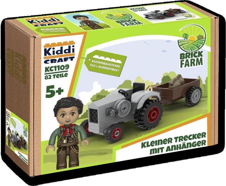 Produktbild Kiddicraft Kleiner Trecker mit Anhänger