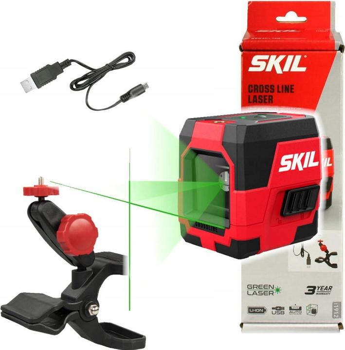 Produktbild Skil 1912 AA Kreuzlinienlaser (grün) 20m