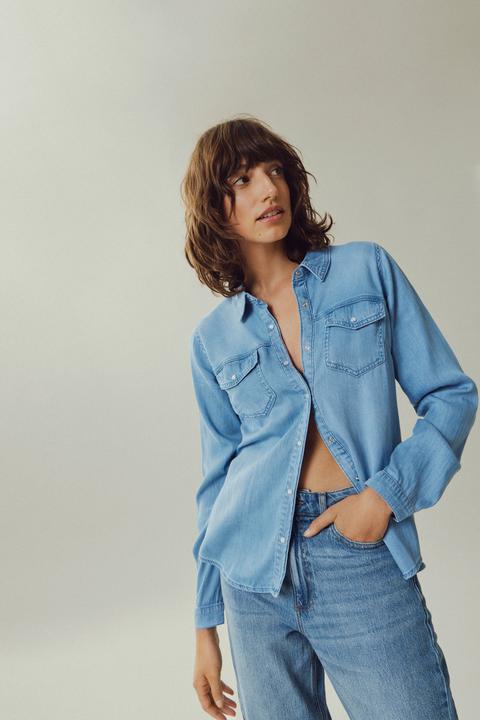Produktbild Vila Taschen Jeanshemd (XS)