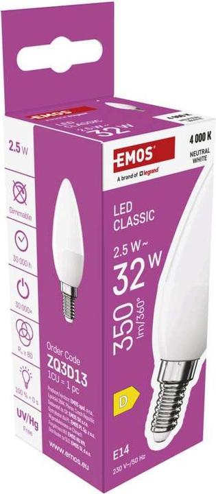 Produktbild Emos Classic (E14, 2.50 W, 350 lm, 1 x, D)