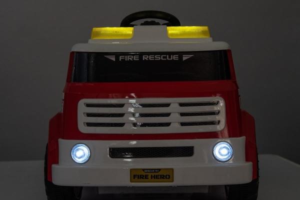 Productafbeelding Es-toys Kinderfahrzeug – Elektro Auto „Feuerwehr“ – 12V7AH Akku, 4 Motoren - Fernsteuerung, MP3 + Si (12 V)