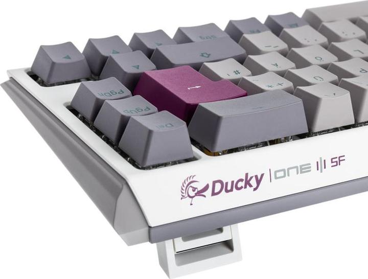 Actual product image Ducky One 3 Mist Grey SF Gaming Keyboard, RGB LED - MX-Red (DE, Cable)
