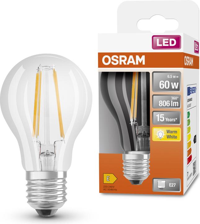 Produktbild Osram Led Retrofit Classic A (E27, 6.50 W, 806 lm, 1 x, E)