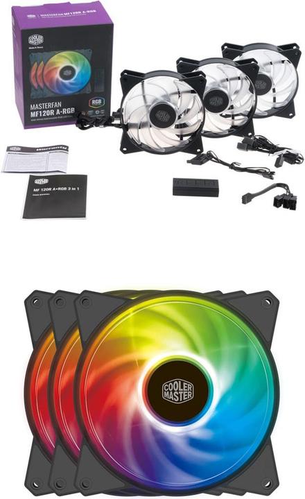 Actual product image Cooler Master MasterFan MF120R ARGB (120 mm, 3 x)