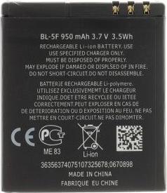 Produktbild - BL-5F Battery for Nokia 950mAh Li-Ion (OEM)