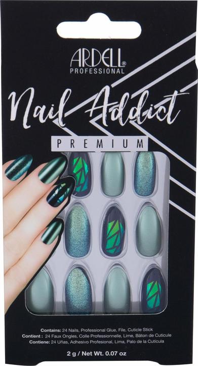 Ardell Nail Addict - Nail Addict Green Glitter Chrome (Künstliche Wimpern)