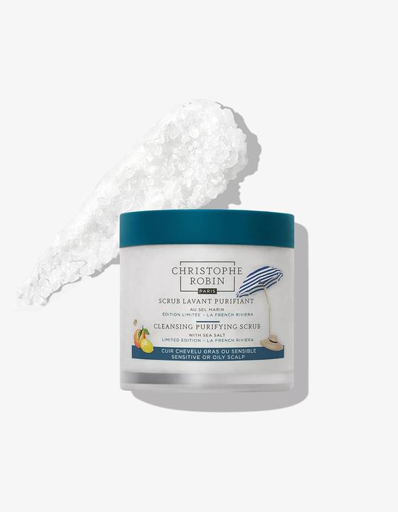 Produktbild Christophe Robin Scrub Lavant Purifiant au Sel Marin Édition Limitée – La French Riviera (250 ml, Flüssiges Shampoo)