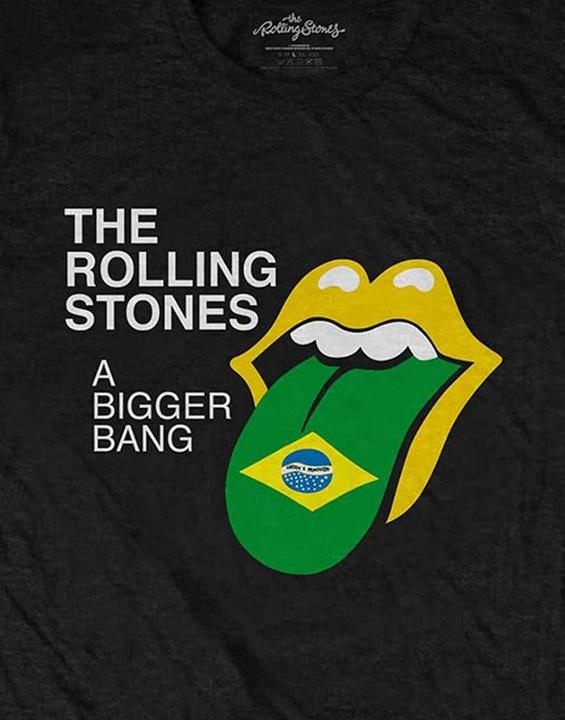 Immagine prodotto The Rolling Stones Maglietta unisex adulto Bigger Bang - Brasile '80 Back Print in cotone (L)