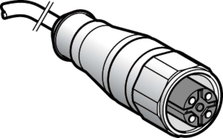 TE Sensors IP69K-Kabel, 5m, gerade, M12, 4plg
