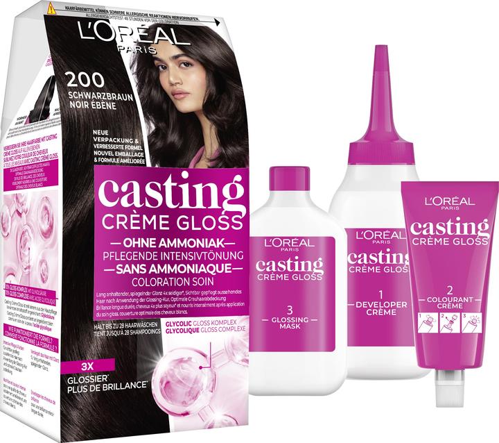 Image du produit L'Oréal Paris Crème de moulage Gloss (200 Noir brun)