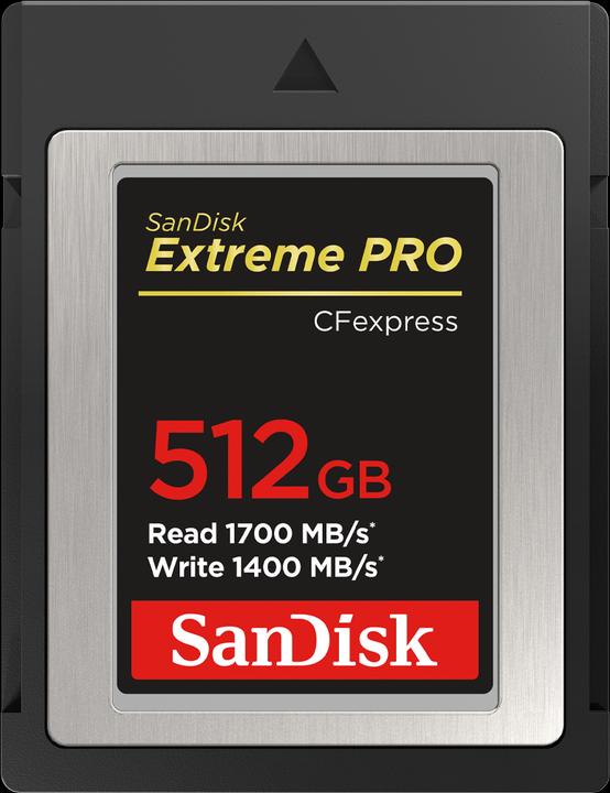 Actual product image SanDisk Extreme Pro (512 GB, CFexpress type B, U1, UHS-I)