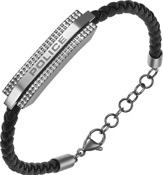 Immagine prodotto Police Bracciale Gripcord (21 cm, Cuoio, Acciaio inossidabile)