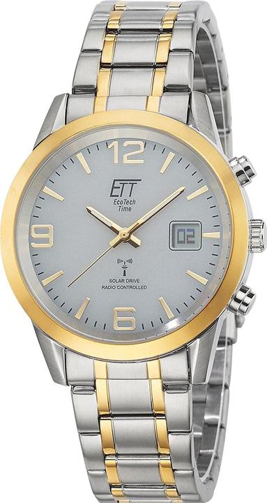 Actual product image ETT EGS-11501-42M Solar drive radio controlled Basic men's watch 41mm 5ATM (Radio-controlled clock, 41 mm)