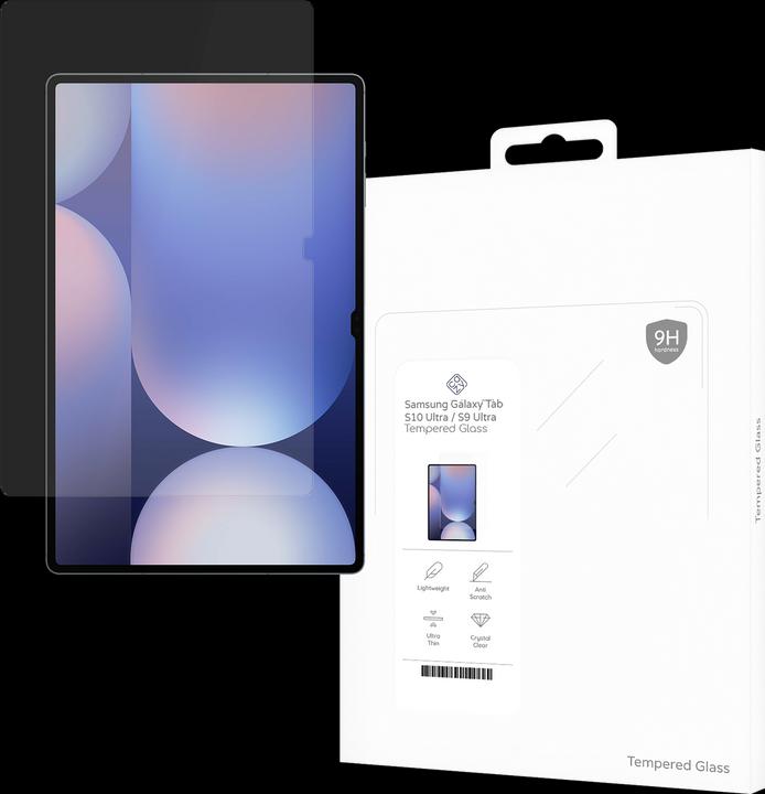 Cazy Protective glass compatible with Samsung Galaxy Tab S9 Ultra - Tempered glass screen protector - (1 Piece, Galaxy Tab S9 Ultra)