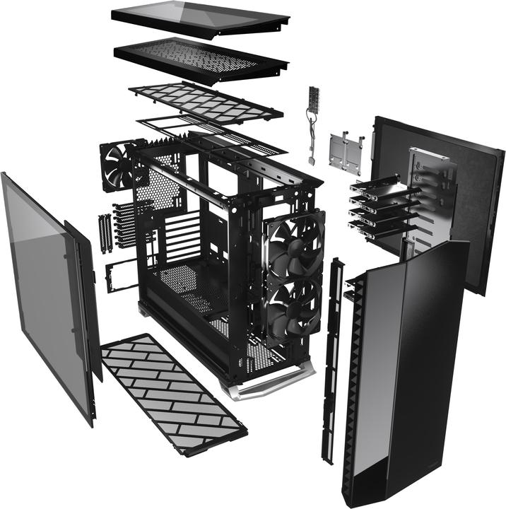 Actual product image Fractal Vector RS - Blackout Dark TG (ATX, mATX, Mini-ITX, E-ATX)