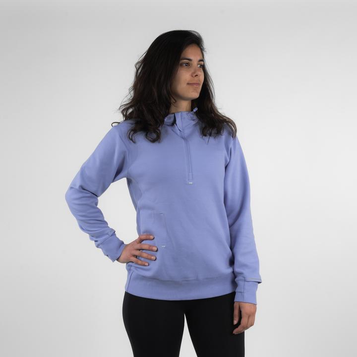 Kiprun Hoodie Damen - Run 500 Warm violett (M)