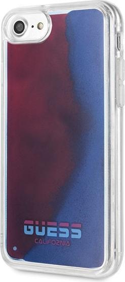 Immagine prodotto Guess GUHCI8GLCRE Custodia rigida California Glow in the dark per iPhone 7/8/SE 2020 czerwony/rosso (Apple iPhone 7, Apple iPhone SE, Apple iPhone 8)