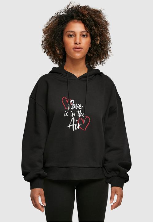 Immagine prodotto Merchcode Donna Valentines Day - Felpa con cappuccio bio oversize Love is in the Air - 113445 (L)