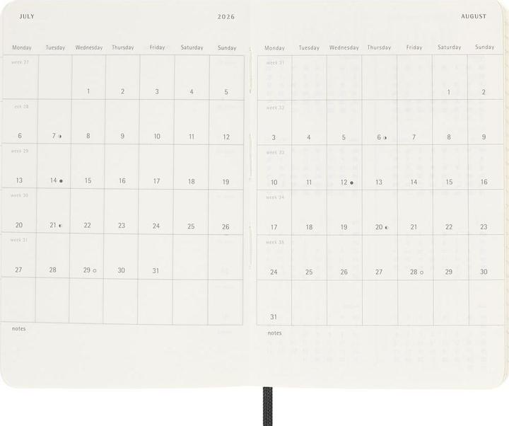 Actual product image Moleskine Schüleragenda Soft Cover (9 x 14 cm, English)