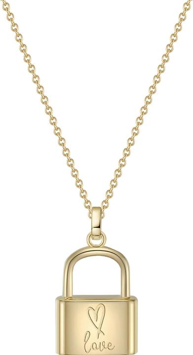 Immagine prodotto Glanzstücke München Lucchetto da donna argento giallo oro 40,0 cm di base + 5,0 cm di estensione - 11850 (Argento, 40 - 45 cm)