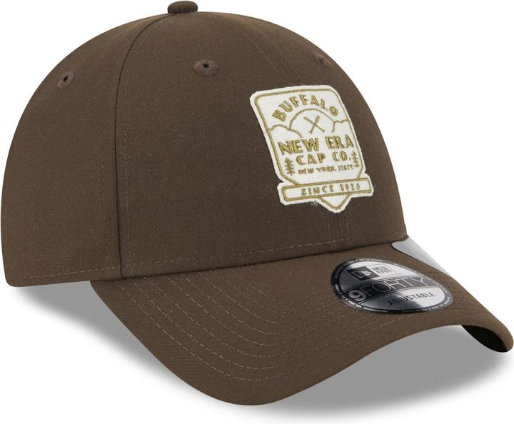 Actual product image New Era 9Forty Strapback Cap - Heritage Brand Patch Brown
