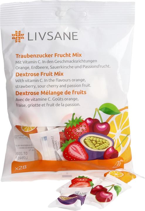 Produktbild Livsane Traubenzucker Frucht Mix (28 Stk., 82 g)