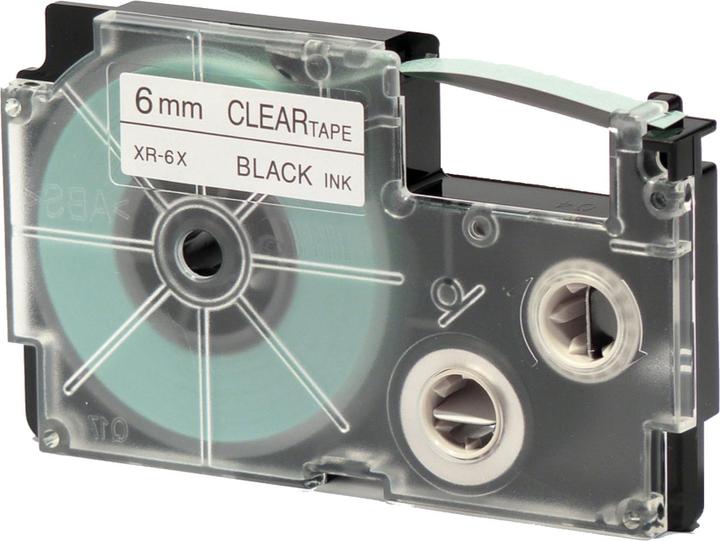 Casio Beschr.band 6mm transp.-schw. (0.60 cm, Schwarz)