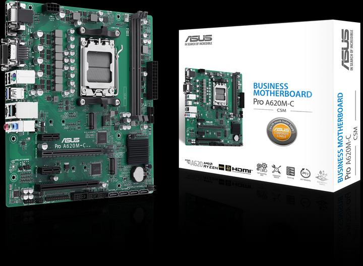 Produktbild ASUS PRO A620M-C-CSM (AM5, AMD A620, mATX)
