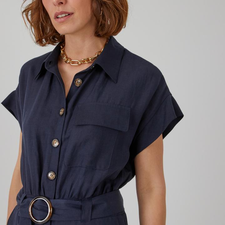 Produktbild La Redoute Collections Jumpsuit mit langem Bein Signature (38)