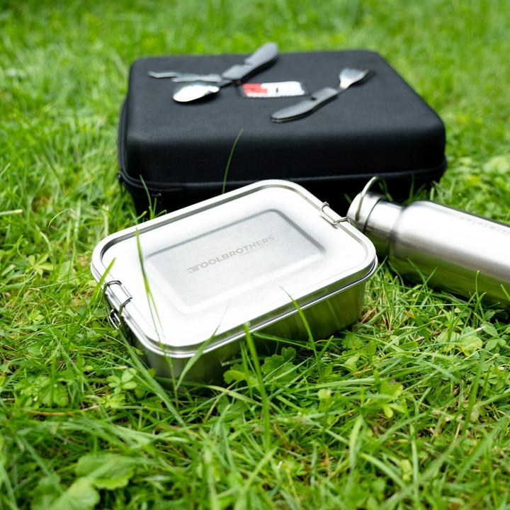 Actual product image Tool Brothers Toolbrothers fan packed lunch in hard case carrier bag lunch bag waterproof with stainless steel