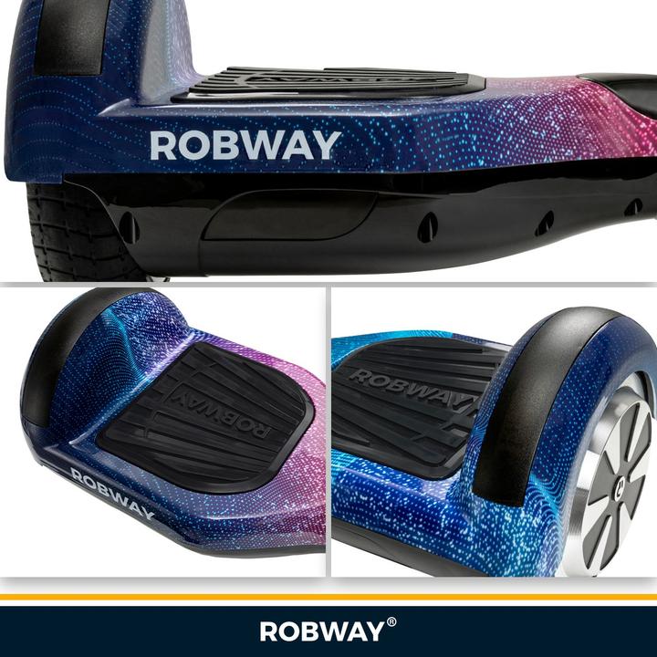 Produktbild Robway Hoverboard W1 E-Balance Board Scooter Elektro Roller Smart Self Balance (Dark Matter)