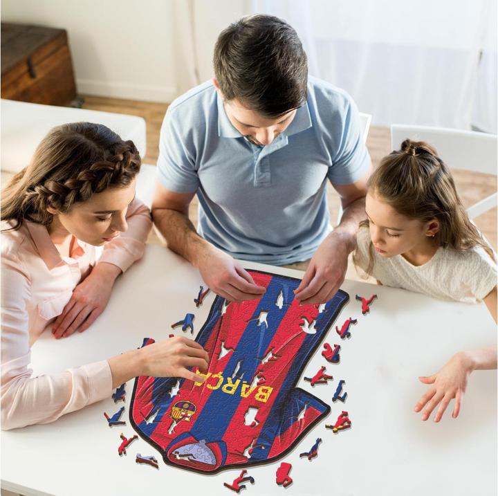 Produktbild Iconic FC Barcelona - Trikot - Holz Puzzle Grösse M (270 Teile) (270 Teile)