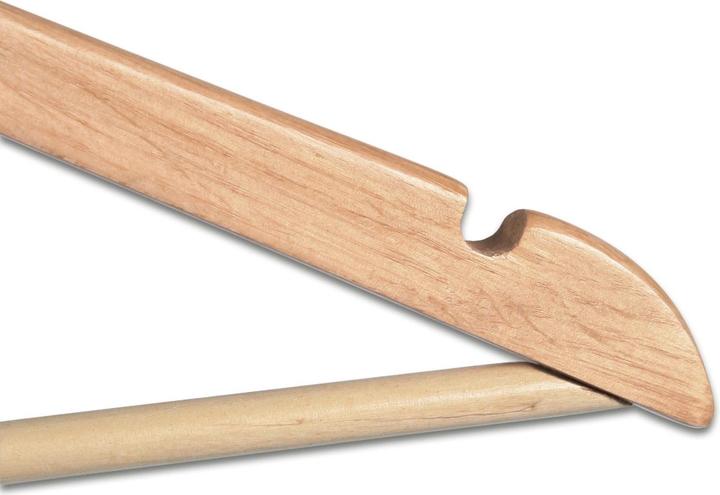 Produktbild Jago Kleiderbügel Holz 100 Stück Natur (100 x)