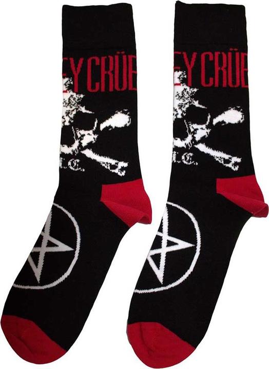 Immagine prodotto Motley Crue Calzini Teschio e Ossa Incrociate Adulto Unisex (40.5 - 45.5)