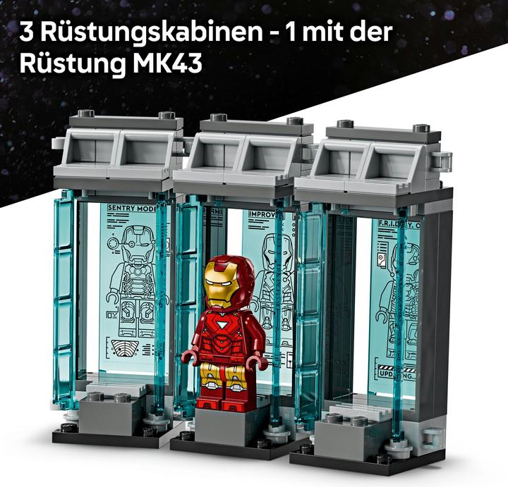 Image du produit LEGO Le laboratoire d'Iron Man : la salle des armures (76315, LEGO Super Mario)