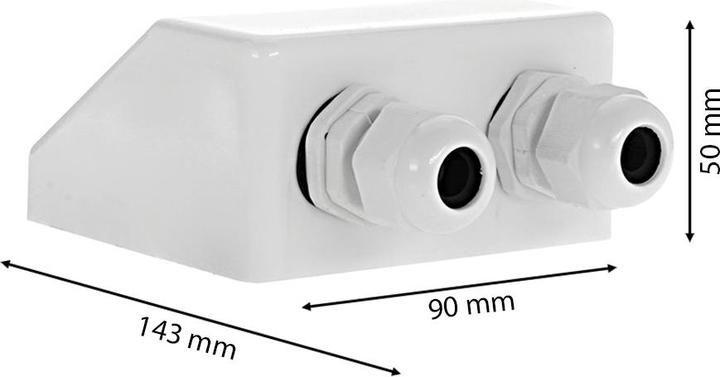 Image du produit Offgridtec Traversée de toit 2 fois Heavy blanc pour câbles de 3 à 12 mm de diamètre