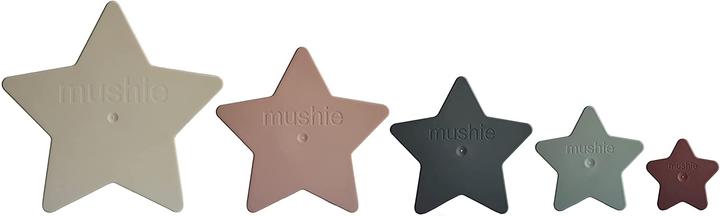 Actual product image Mushie Nesting Star Stacking Tower
