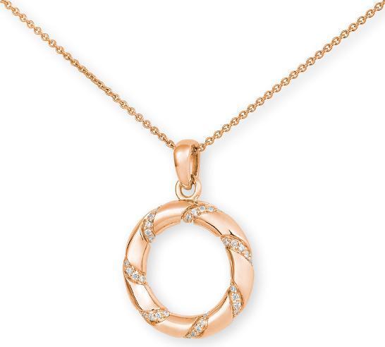 Breuning ANHÄNGER - BRILL. 0,385 Ct. G/if (750/18 K Gold)