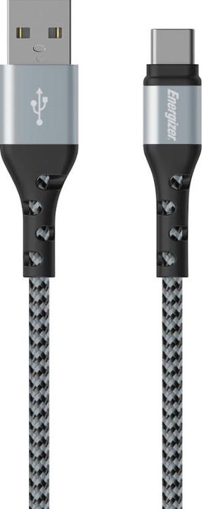 Energizer Metal / braided nylon cable - USB-C - 2 m, silver (2 m)