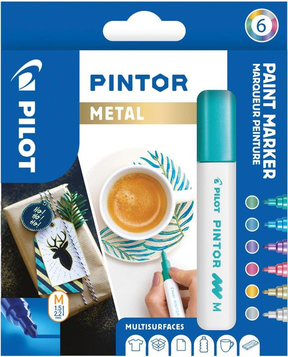 Produktbild Pilot Pintor Medium Set à 6 Metallic (Metallic, 4.50 mm, 6 x)