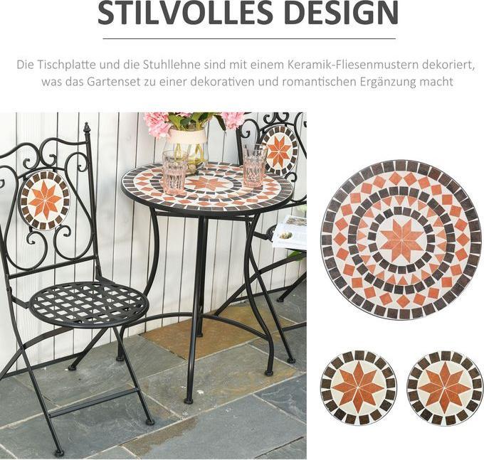 Produktbild Jamb Balkonset Mosaiktisch (60 cm)