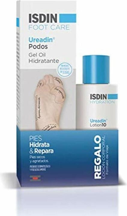 Immagine prodotto Isdin Ureadin Podos Gel Olio Idratante per Piedi Secchi e Screpolati 75ml - Confezione da 2 (Pediluvio, 75 ml)