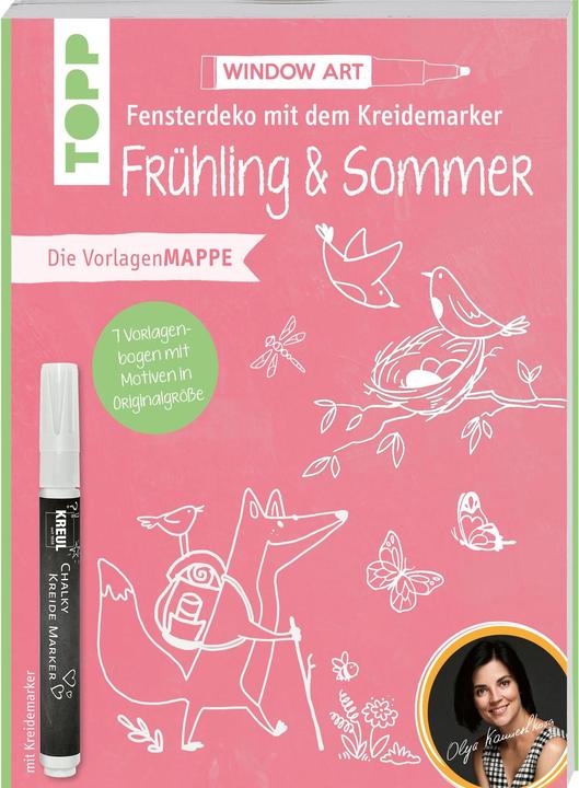 Actual product image Vorlagenmappe Fensterdeko mit dem Kreidemarker - Frühling & Sommer (German, Olya Kamieshkova, 2023)