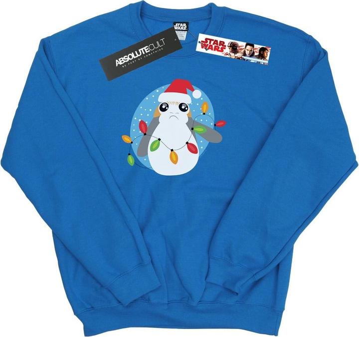 Star Wars The Last Jedi Porg Christmas Lights Sweatshirt