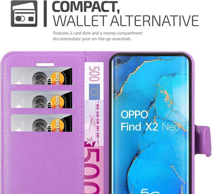 Productafbeelding Cadorabo Boek met kaft met standfunctie (Oppo Find X2 Neo)
