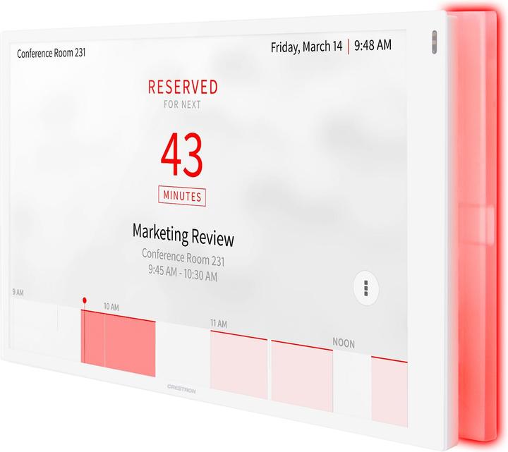 Crestron Écran tactile Room Scheduling TS