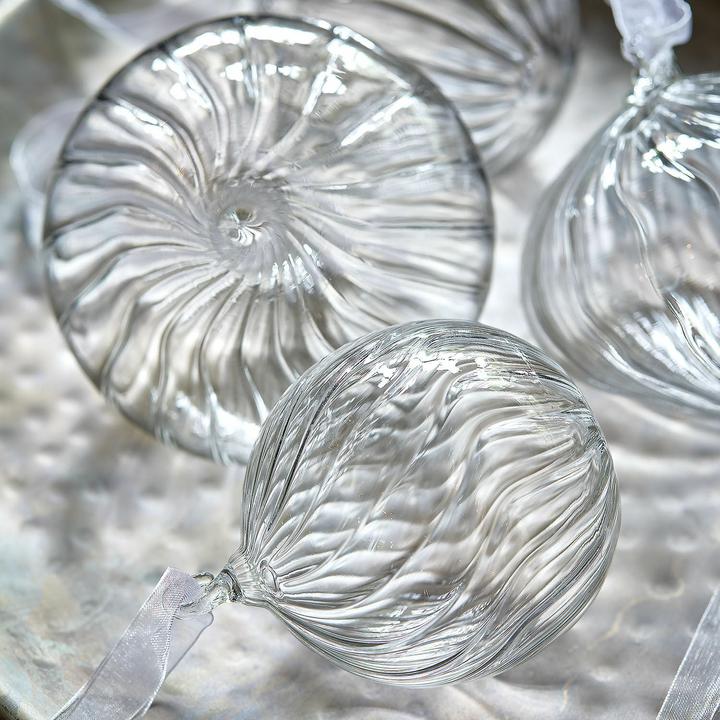 Image du produit Loberon Set de 6 boules de Noël Bavella claires (6 -pièce)
